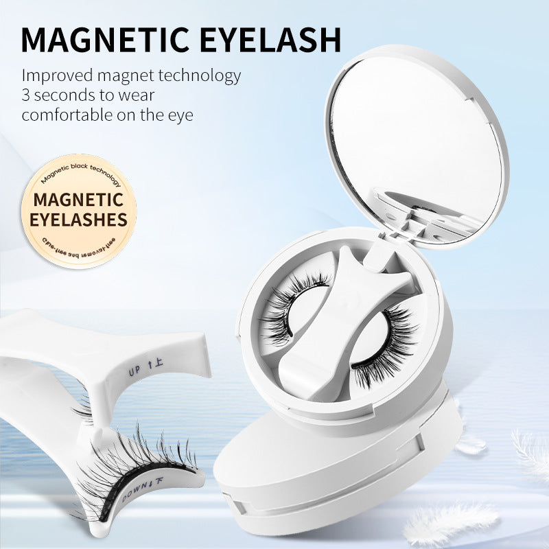 Magnetic False Eyelashes with Integrated Storage Box