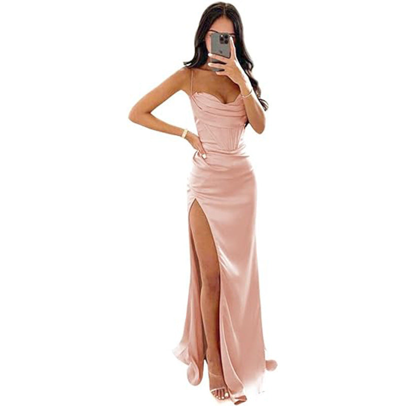 Sleeveless Camisole Evening Dress