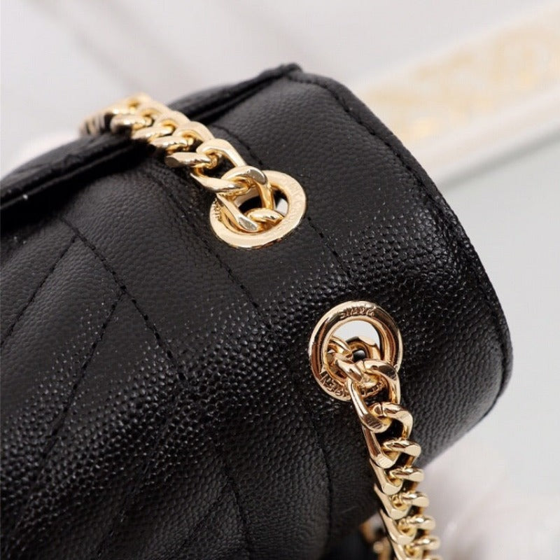 ESMEE - Envelope Chain Bag Black