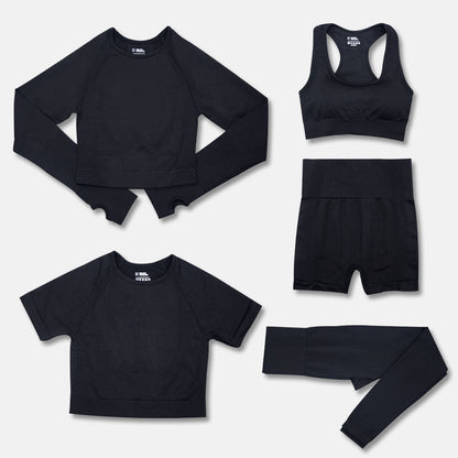 Fashion Women's Workout Yoga Clothes - 5-Piece Set