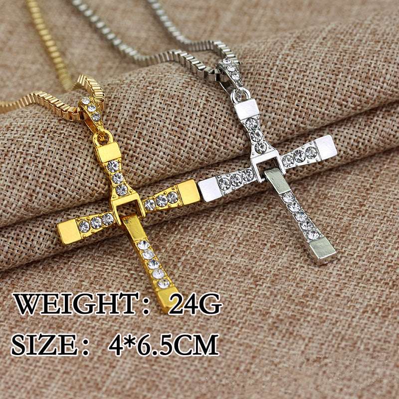 Dominic Toretto Inspired Cross Pendant Necklace