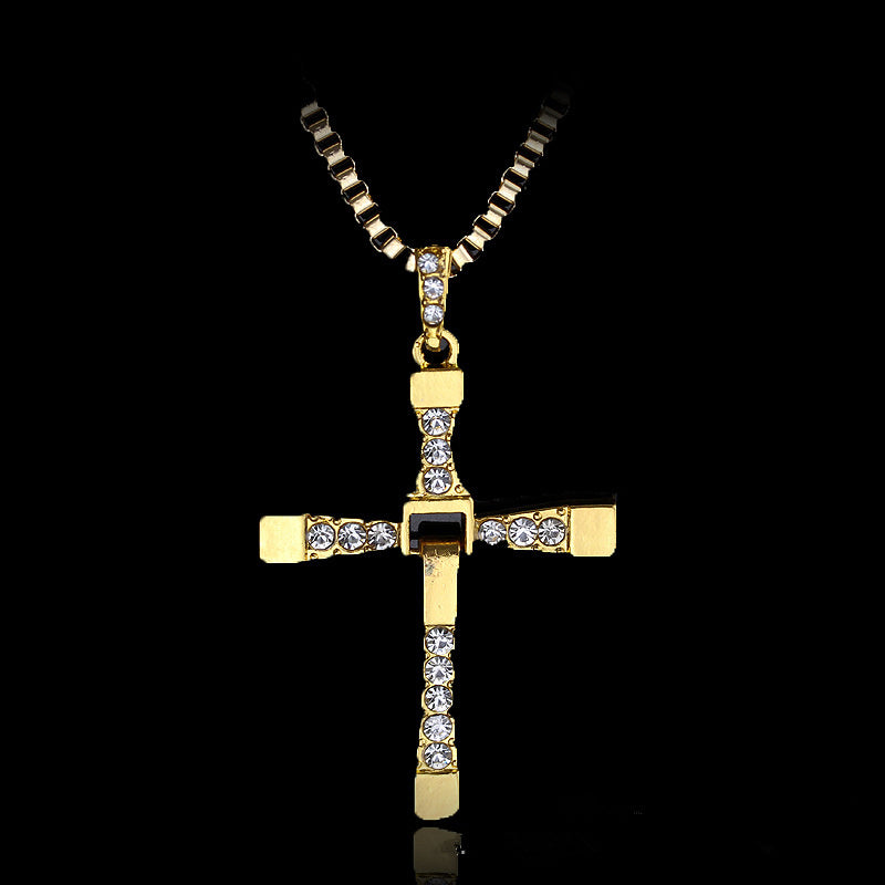 Dominic Toretto Inspired Cross Pendant Necklace