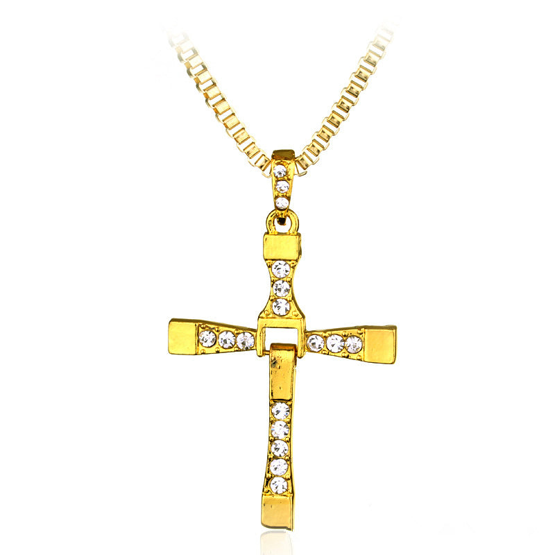 Dominic Toretto Inspired Cross Pendant Necklace