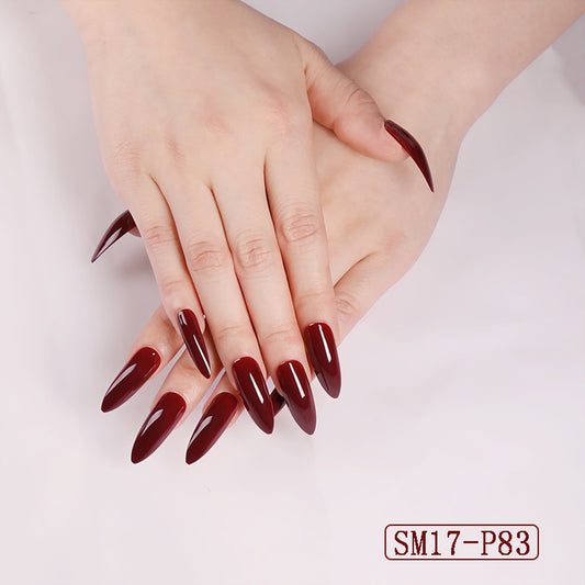 Long Pointed False Nails