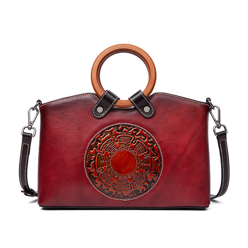 ESMEE Vintage Design Genuine Leather Shoulder Bag for Women