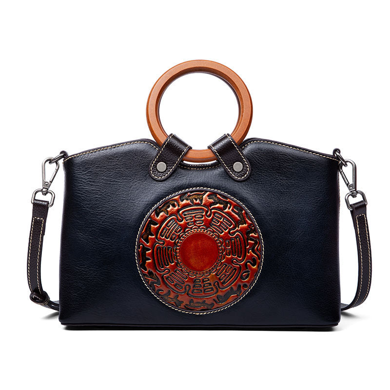 ESMEE Vintage Design Genuine Leather Shoulder Bag for Women