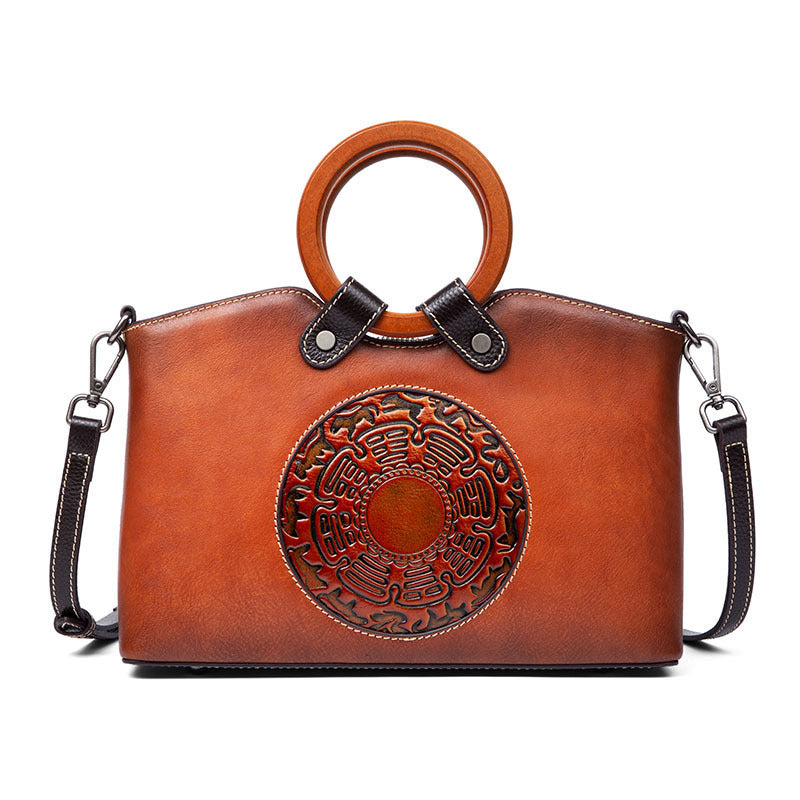 ESMEE Vintage Design Genuine Leather Shoulder Bag for Women