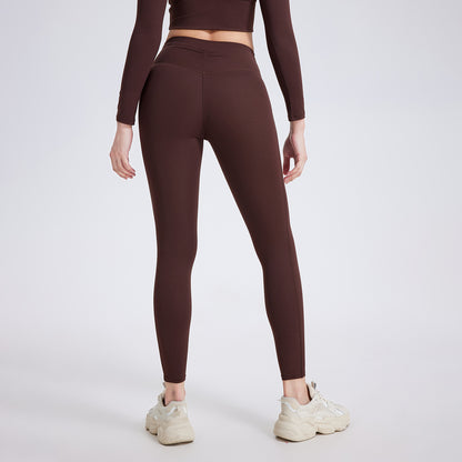 High Waist Pleated Pocket Cloud Feeling Yoga Pants