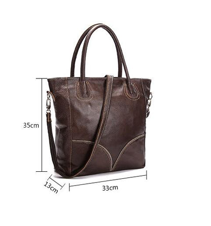 Chic and Spacious Leather Tote Bag