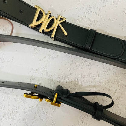 ESMEE - Designer DC Buckle Belt Black