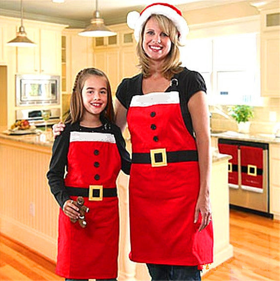 Festive Polyester Aprons for Adults & Kids