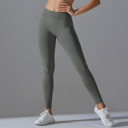 Seamless Back V-Waist Peach Hip Shaping Yoga Pants