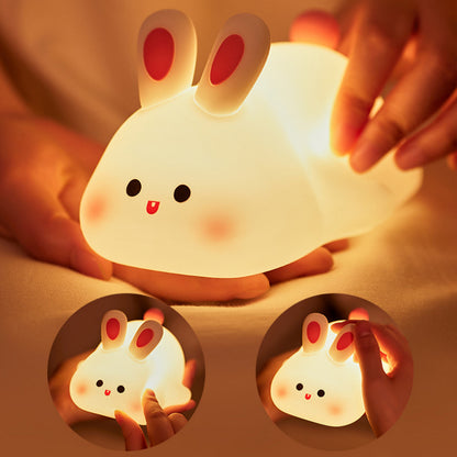 Big Face Rabbit LED Touch Night Light