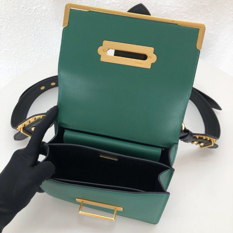 ESMEE - Cahier Leather Bag Green