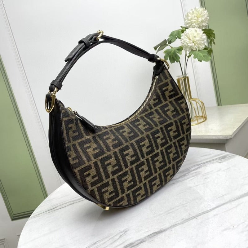 ESMEE -  Hobo FF jacquard Bag Brown