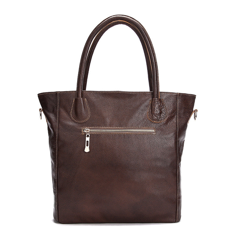 Chic and Spacious Leather Tote Bag