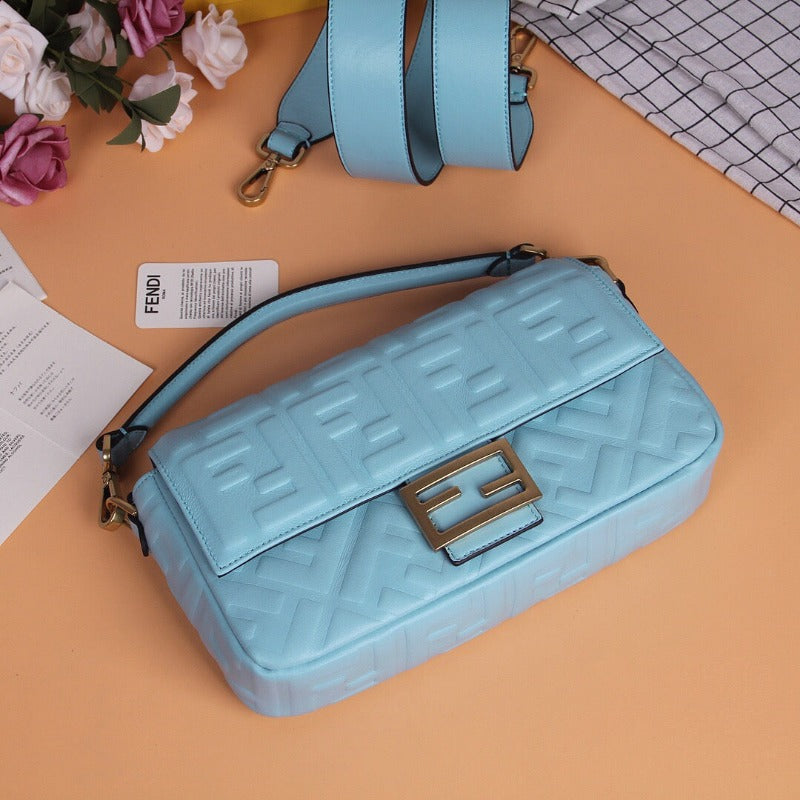 ESMEE - Baguette Nappa Shoulder Bag Sky Blue