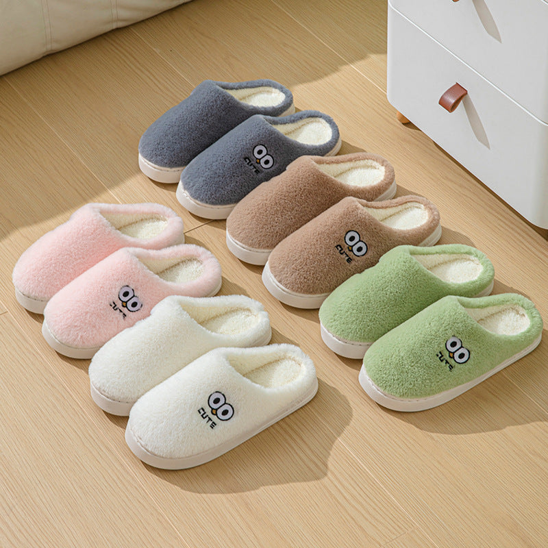 Big-Eyes Winter Slippers for Couples