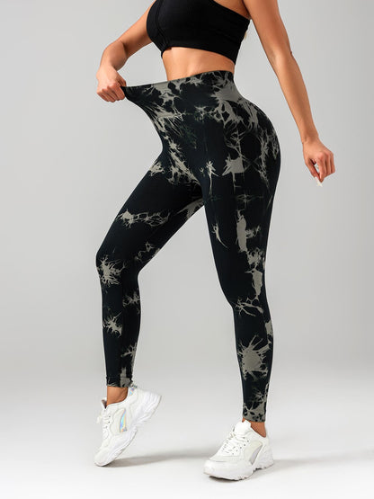 Tie Dye Workout Seamless Leggings