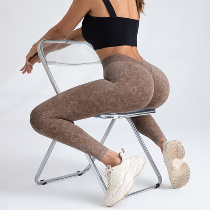 Peach Hip Seamless High Waist Yoga Pants