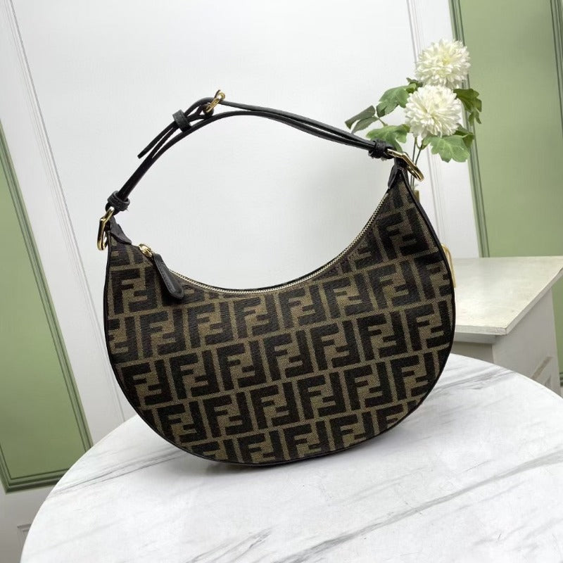 ESMEE -  Hobo FF jacquard Bag Brown