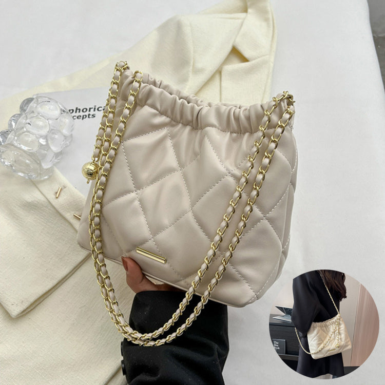 Rhombus Chain Bucket Bag