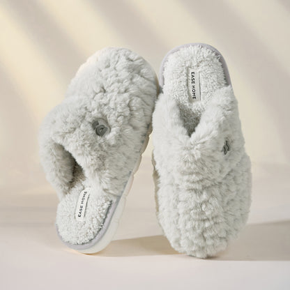 Thick-Soled, Non-Slip Fluffy House Shoes