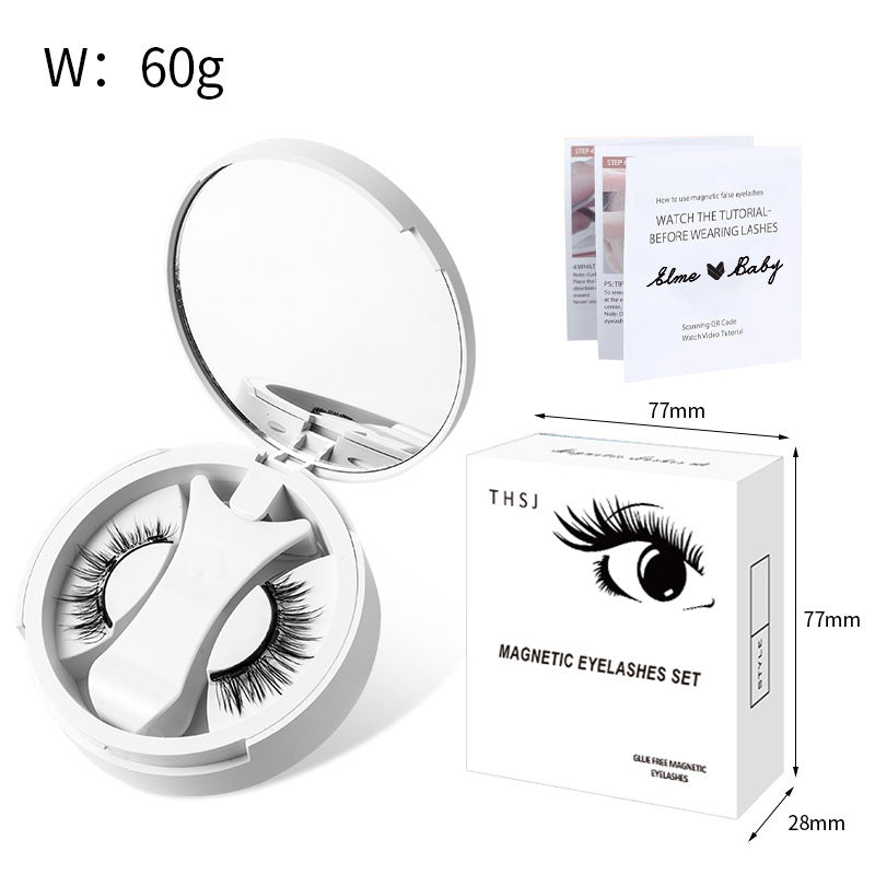 Magnetic False Eyelashes with Integrated Storage Box