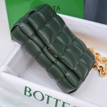 ESMEE - Cassette Shoulder Chain Bag Dark Green