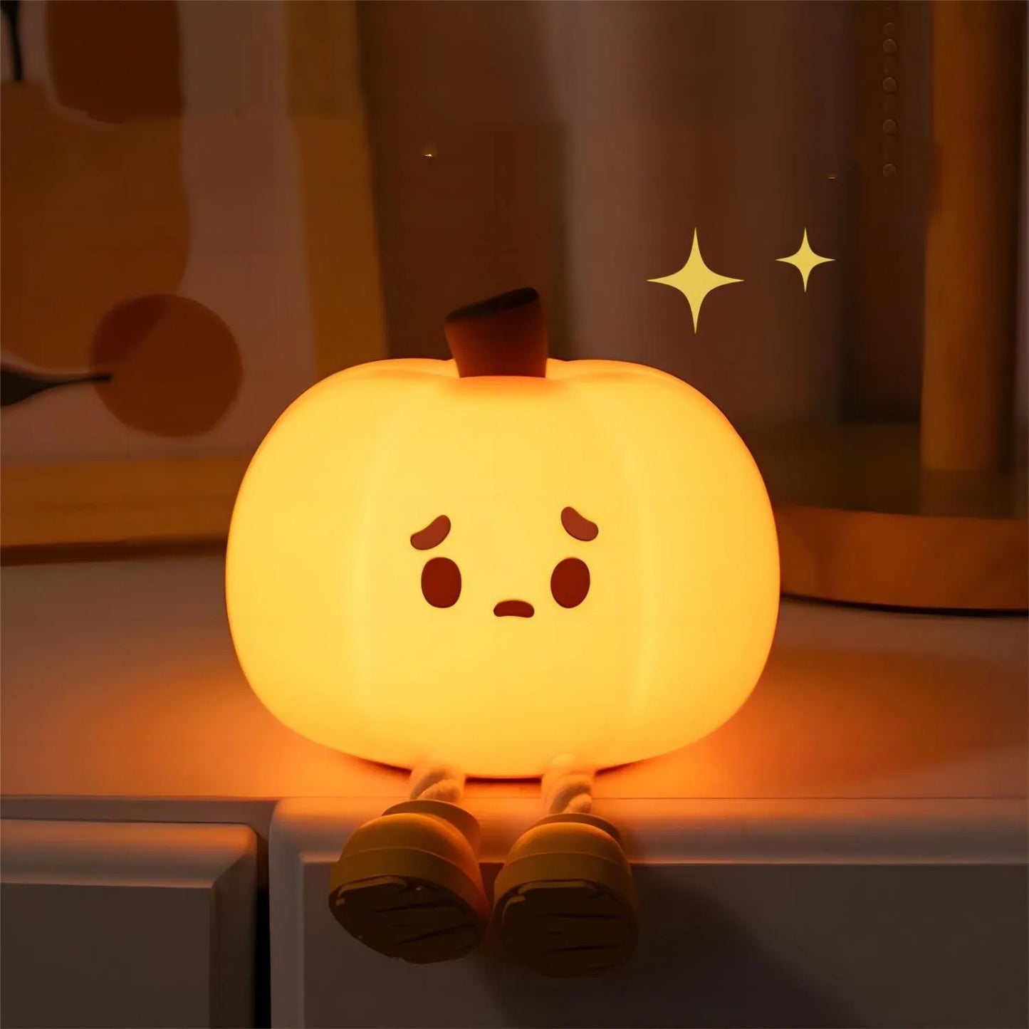 Halloween Pumpkin Silicone Night Light