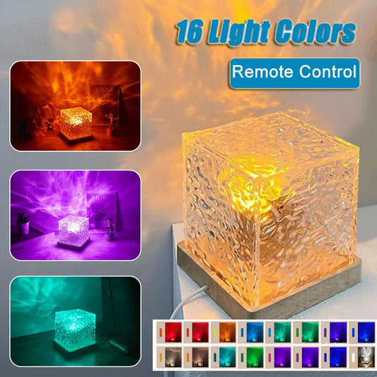 USB Crystal Table Lamp with Remote