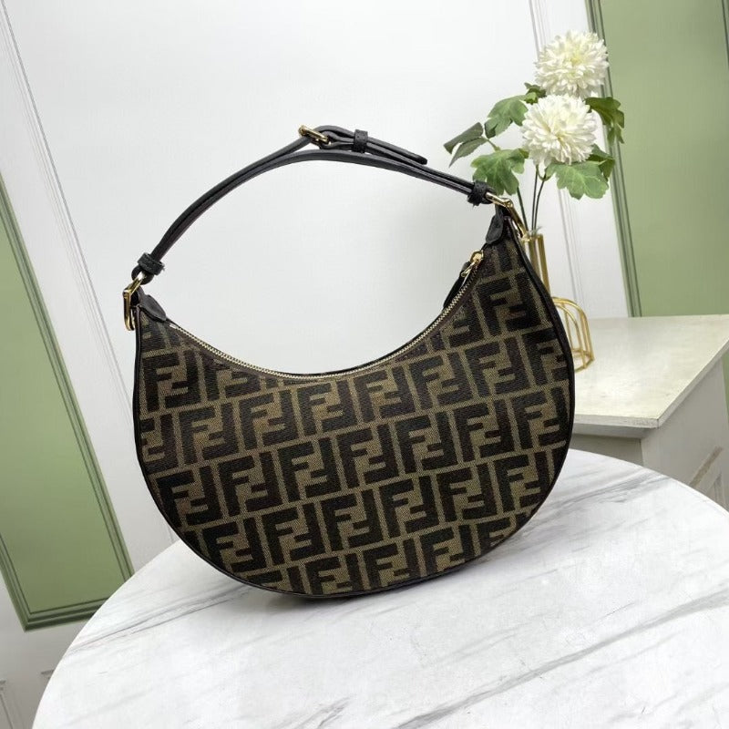 ESMEE -  Hobo FF jacquard Bag Brown