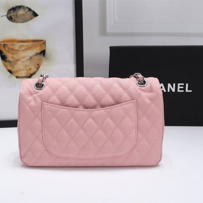 ESMEE - Caviar Classic Double Flap Bag Pink