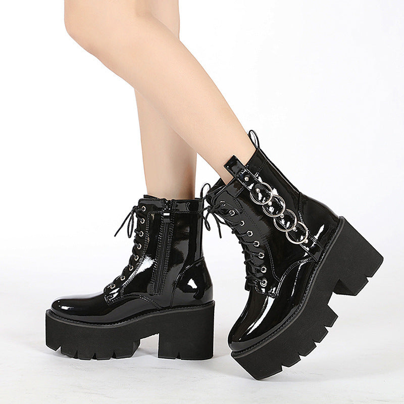 Motorcycle Platform Boots