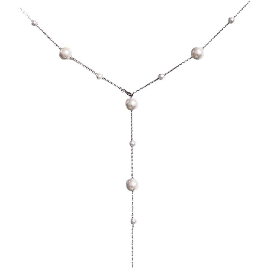 Starry Pearl Necklace & Bracelet Set