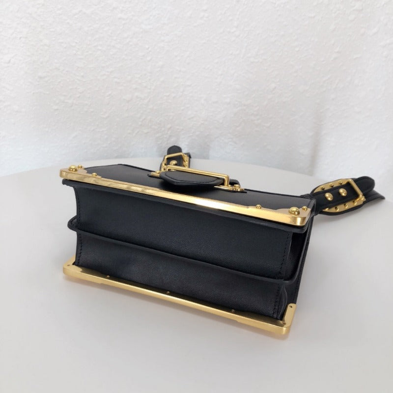 ESMEE - Cahier  Leather Bag  Black