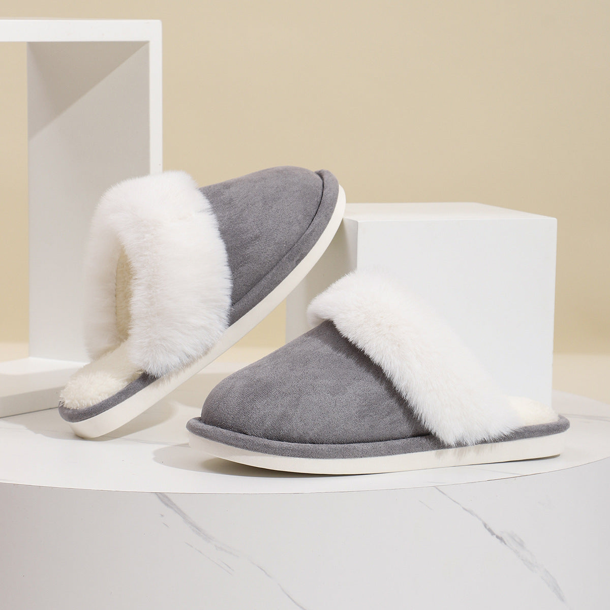 Winter Warm Plush Slippers