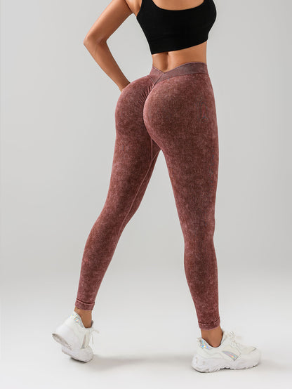 V-Back Scrunch Butt Workout Leggings