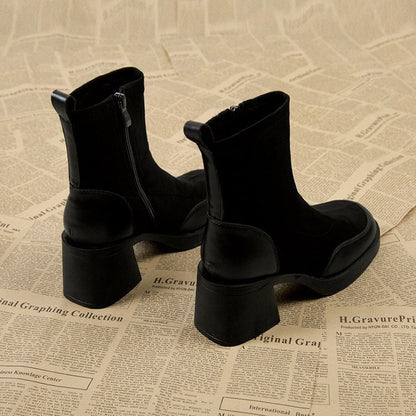 Thick Bottom Chunky Heel Martin Boots