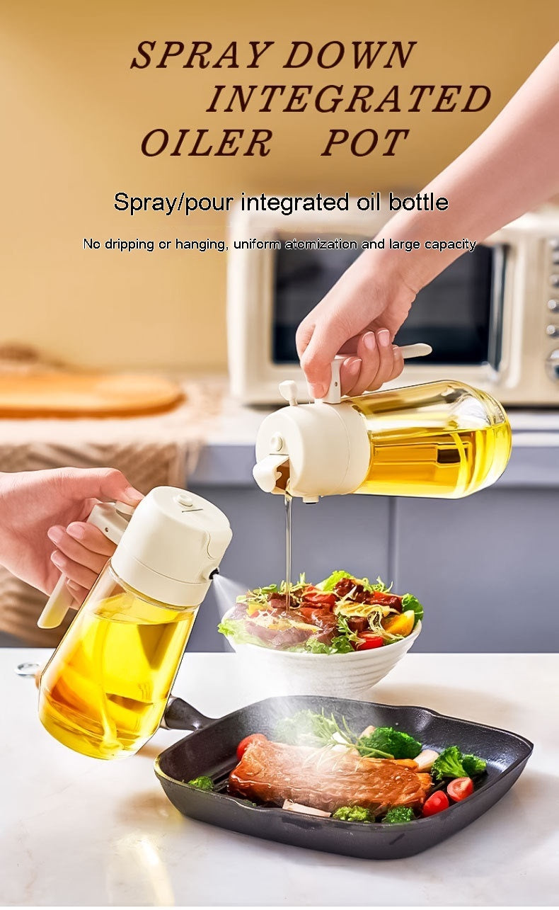 2-in-1 Glass Olive Oil Sprayer Dispenser