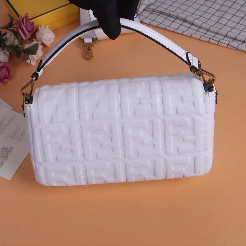 ESMEE - Baguette Nappa Shoulder Bag White