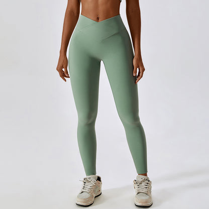 Cross High Waist Yoga Pants