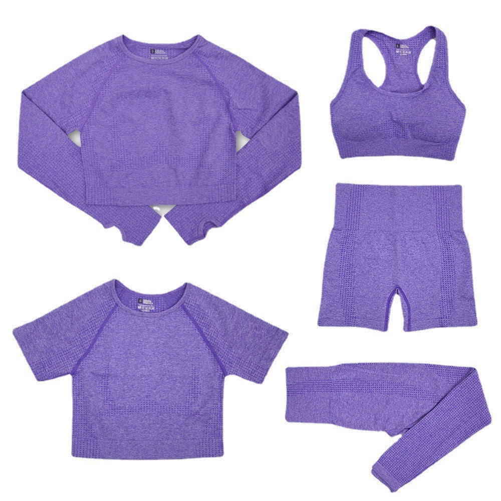 Fashion Women's Workout Yoga Clothes - 5-Piece Set