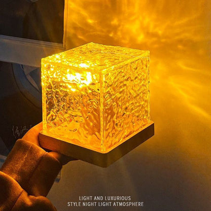 USB Crystal Table Lamp with Remote