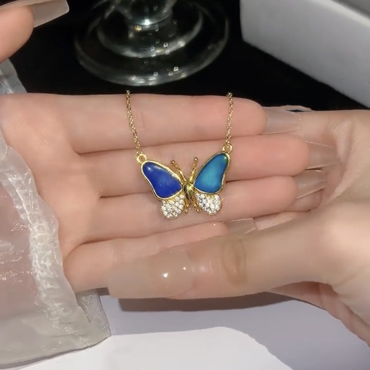 Magnetic Butterfly Necklace