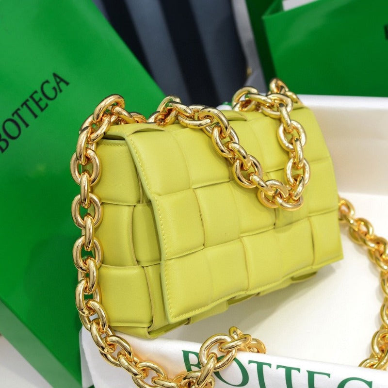 ESMEE - Cassette Shoulder Chain Bag Lime