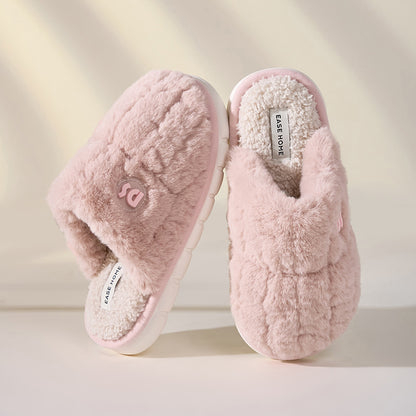 Thick-Soled, Non-Slip Fluffy House Shoes