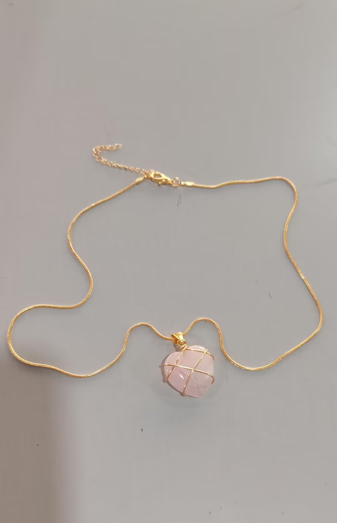 Moonstone Heart Necklace