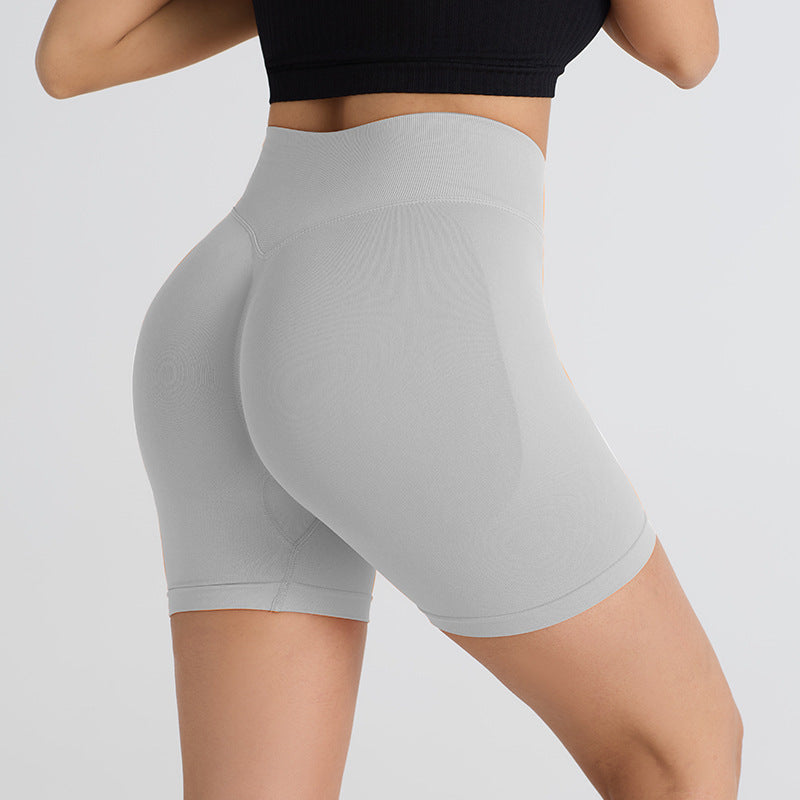 Breathable Peach Hip Yoga Shorts