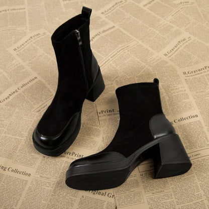 Thick Bottom Chunky Heel Martin Boots